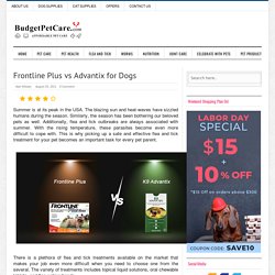 Frontline Plus vs Advantix for Dogs - BudgetPetCare.com
