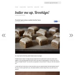 frosted speculoos cookie butter bars