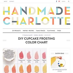 DIY Cupcake Frosting Color Chart