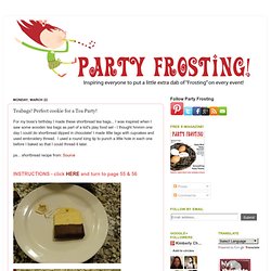Party Frosting: Teabags! Perfect cookie for a Tea Party!