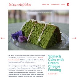 Spinach Cake with Cream Cheese Frosting