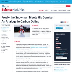Frosty the Snowman Meets His Demise: An Analogy to Carbon Dating