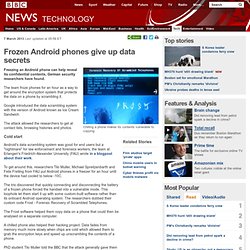 Frozen Android phones give up data secrets - Aurora