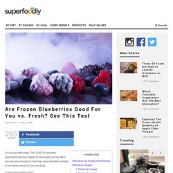 Are Frozen Blueberries Good For You vs. Fresh? See This Test