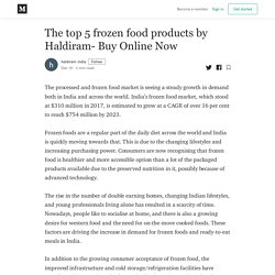 The top 5 frozen food products by Haldiram- Buy Online Now