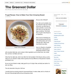 Frugal Recipe: How to Make Your Own Amazing Muesli