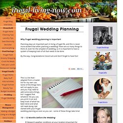 Frugal wedding planning: Frugal wedding tips for planning your big day