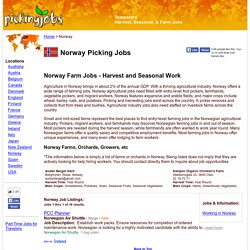 Fruit Picking Jobs Norway
