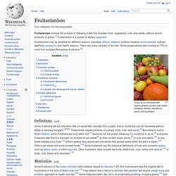 Fruitarianism