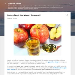 Fruition of Apple Cider Vinegar? See yourself!