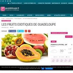 Les Fruits exotiques de Guadeloupe - www.guadeloupe.fr