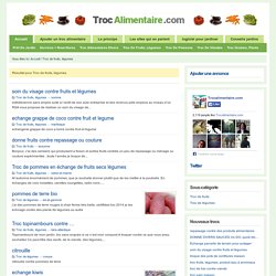 Troc de fruits, légumes