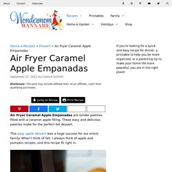 Air Fryer Caramel Apple Empanadas