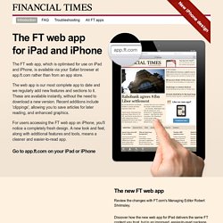The FT web app
