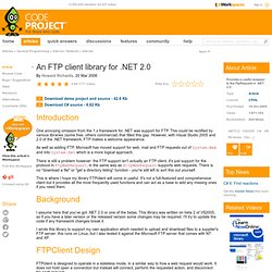 An FTP client library for .NET 2.0