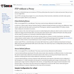 FTP without a Proxy