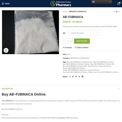 AB-FUBINACA - Johnsons Cares Pharmarcy