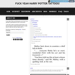 Fuck Yeah Harry Potter Tattoos!