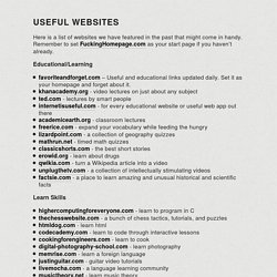 Useful Websites