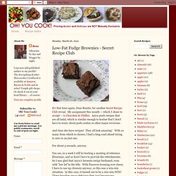 Low-Fat Fudge Brownies - Secret Recipe Club
