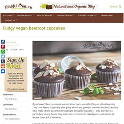 Fudgy vegan beetroot cupcakes