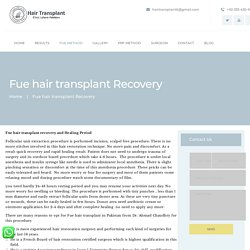 Fue Hair Transplant Lahore - Hairtransplantt