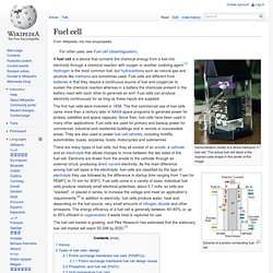 Fuel cell - Wikipedia, the free encyclopedia - StumbleUpon