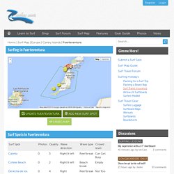 Fuerteventura Surfing Guide with Maps of the Surf Spots