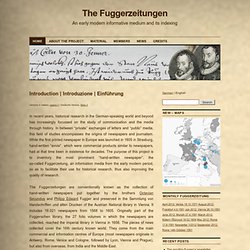 The Fuggerzeitungen