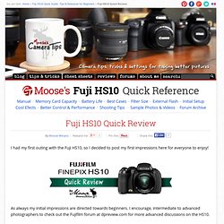Fuji HS10 Quick Review
