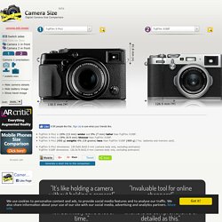 FujiFilm X-Pro1 vs FujiFilm X100F Camera Size Comparison