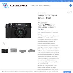Fujifilm X100V Digital Camera - Black - Electro Space
