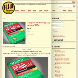 Fujifilm FP-100c45 4x5 Instant Film