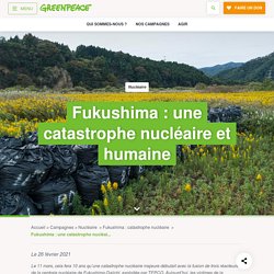 26 fév. 2021 Fukushima : une catastrophe nucléaire et humaine