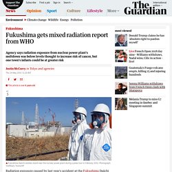 Fukushima gets mixed radiation report from WHO