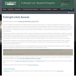 Fulbright-mtvU Awards