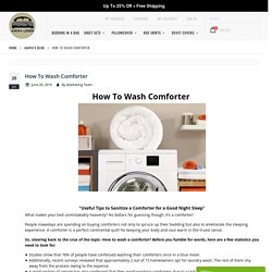 Full Guide For How To Wash Comforter