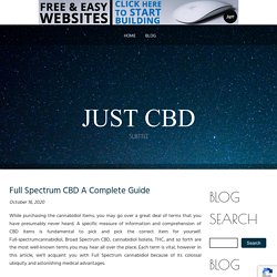Full Spectrum CBD A Complete Guide