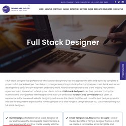 Full Stack Web Designer - Full Stack UI Developer