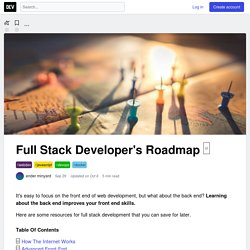 Full Stack Developer's Roadmap □ - DEV