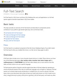 Full-Text Search