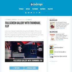 Fullscreen Gallery with Thumbnail Flip