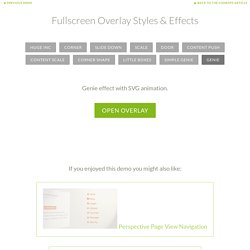 Fullscreen Overlay Styles & Effects