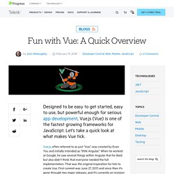 Fun with Vue: A Quick Overview