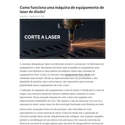 Como funciona uma máquina de equipamento de laser de diodo?