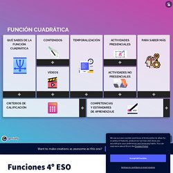 Funciones 4º ESO by Pilar Manzano on Genially