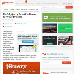 50 jQuery Function Demos for Aspiring Web Developers - Smashing Coding