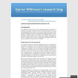 Lexical scope and function closures in R