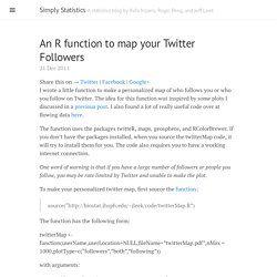 An R function to map your Twitter Followers · Simply Statistics