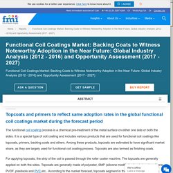 Functional Coil Coatings Market: Global Industry Analysis, Size and Forecast, 2017 to 2027